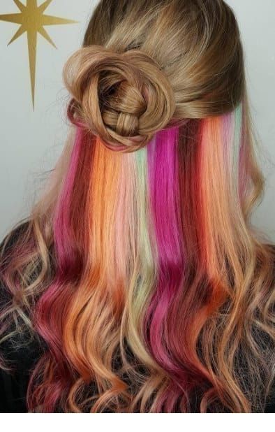 Cool secret rainbow hair colors