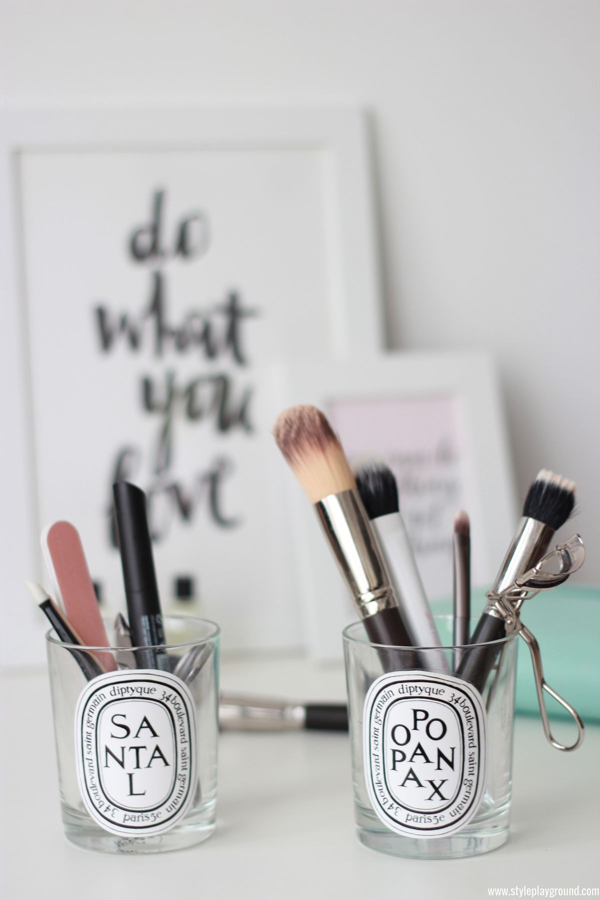 STYLECASTER | storage | organization | storage ideas | makeup storage | makeup organization | style playground | 20 Truly Innovative (and Instagrammable) Ways to Store Your Beauty Products