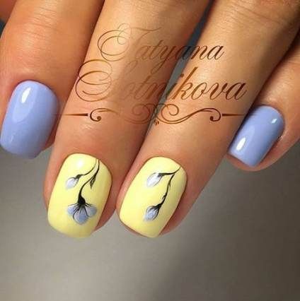 34 trendy nails colors blue purple #nails