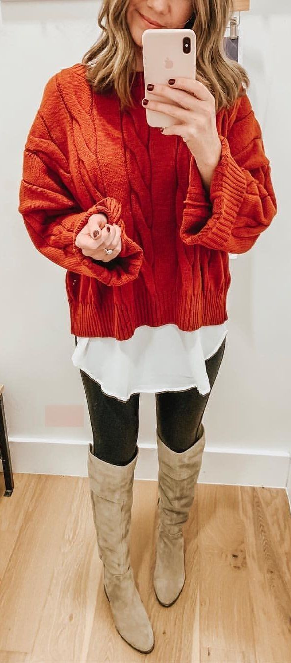 red cable-knit sweater red cable-knit sweater