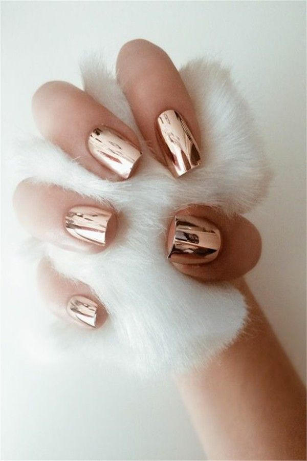 30+ Latest Pretty Metallic Nails Designs Trendy 2019 – Fashonails