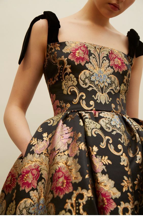 Nice black dress with cool floral print