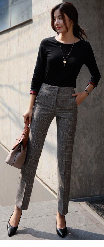 Very nice grey plaid pants