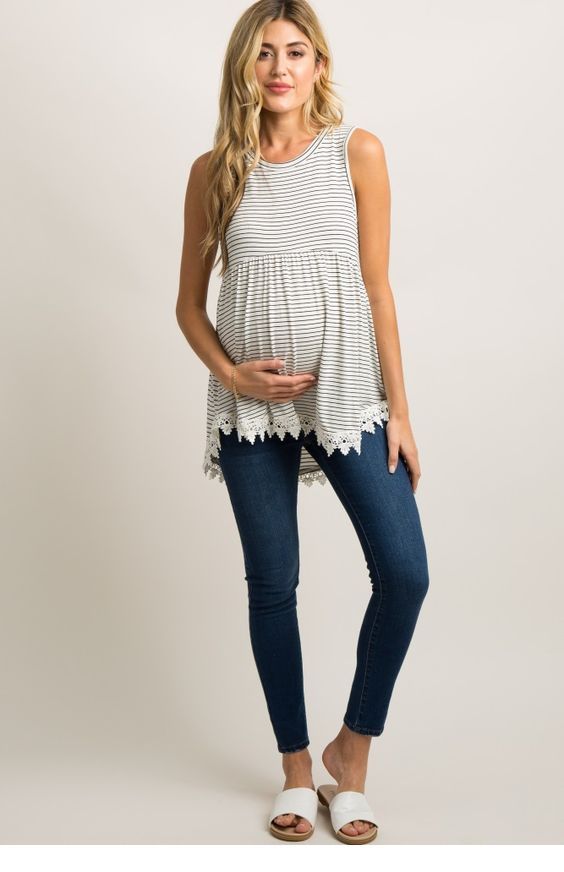 Top for mom and jeans