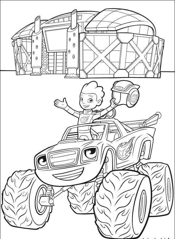 🌈 Blaze Monster Desenho Para Colorir Blaze Monster Coloring Pages