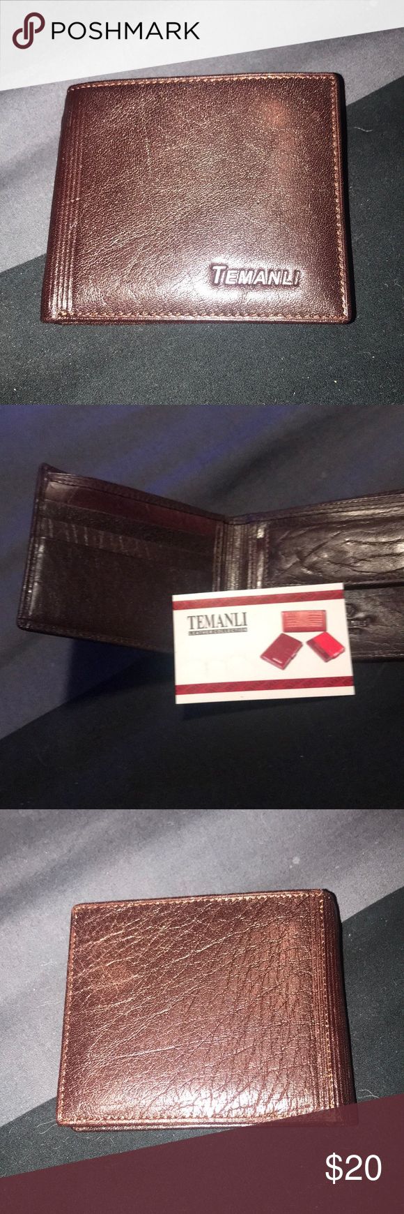 Temanli leather wallet sales