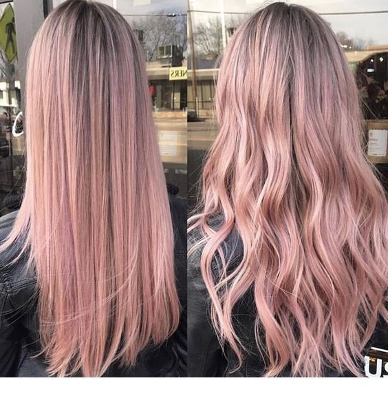 I like this pink hair tone