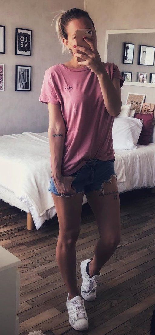 brown crew-neck shirt #summer #outfits brown crew-neck shirt #summer #outfits