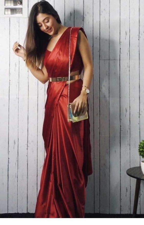 Nice red satin dress Nice red satin dress
