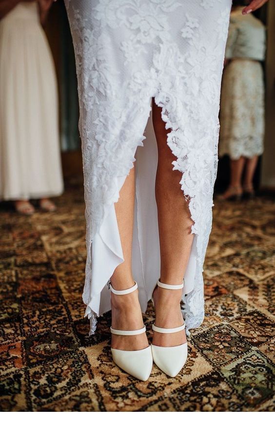 Lovely white dress and pumps Lovely white dress and pumps