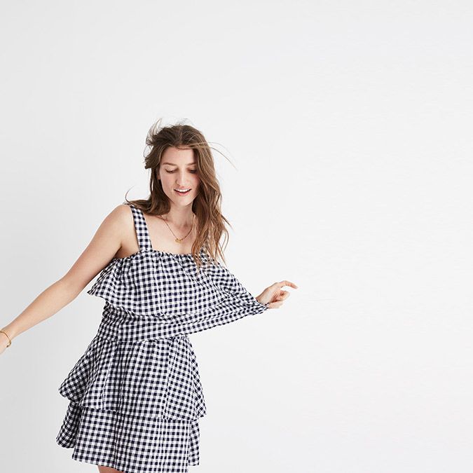 Madewell Gingham Tier Top and Gingham Tier Mini Skirt Madewell Gingham Tier Top and Gingham Tier Mini Skirt