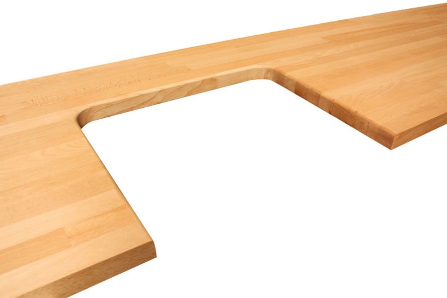 WORKTOPEXPRESS Arbeitsplatten Buche Massiv wie Frühstückbars 4000mm X 620mm X 40mm WORKTOPEXPRESS Arbeitsplatten Buche Massiv wie Frühstückbars 4000mm X 620mm X 40mm