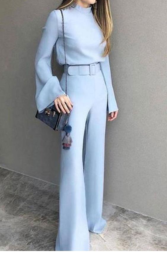 Cool light blue look Cool light blue look