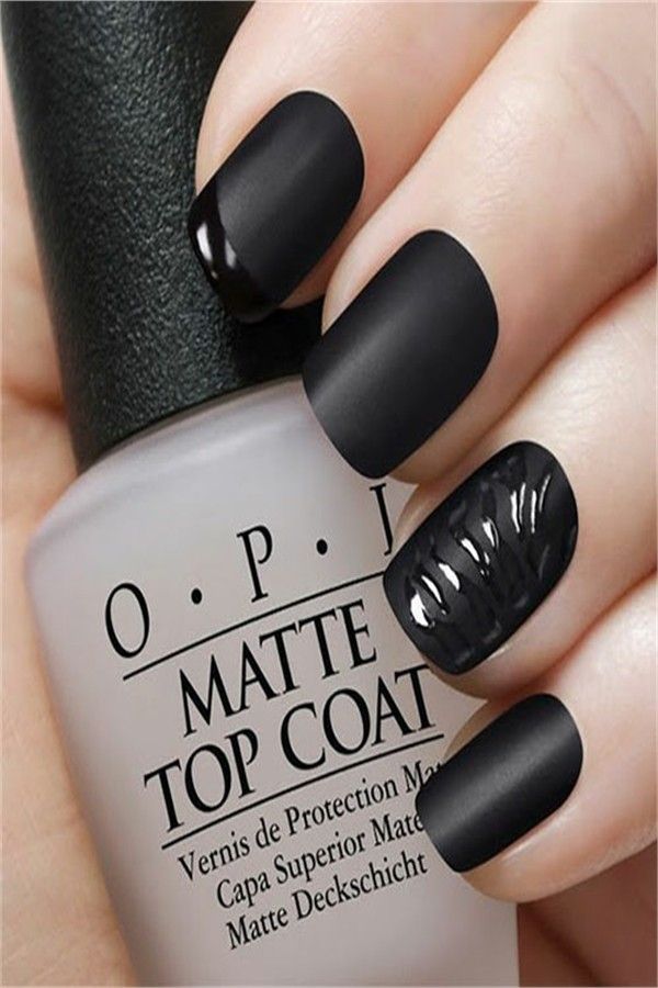 Top 33 Perfect Black Gel Nail Art Designs Trends 2019 – Fashonails