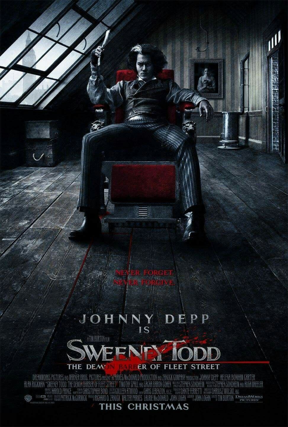 Sweeney Todd The Demon Barber Of Fleet Street Movie Poster Fantastic Movie Posters Scifimovies Posters Horrormovies P Sweeney Todd Musical Movies Johnny Depp