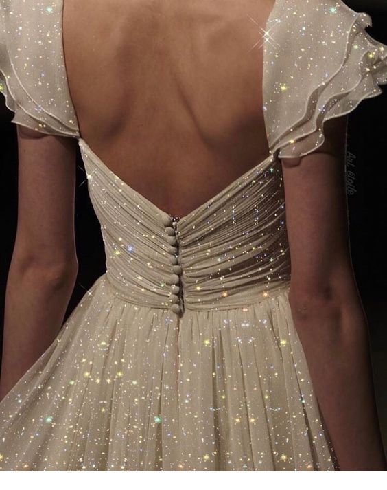 Cute glitter dress detail