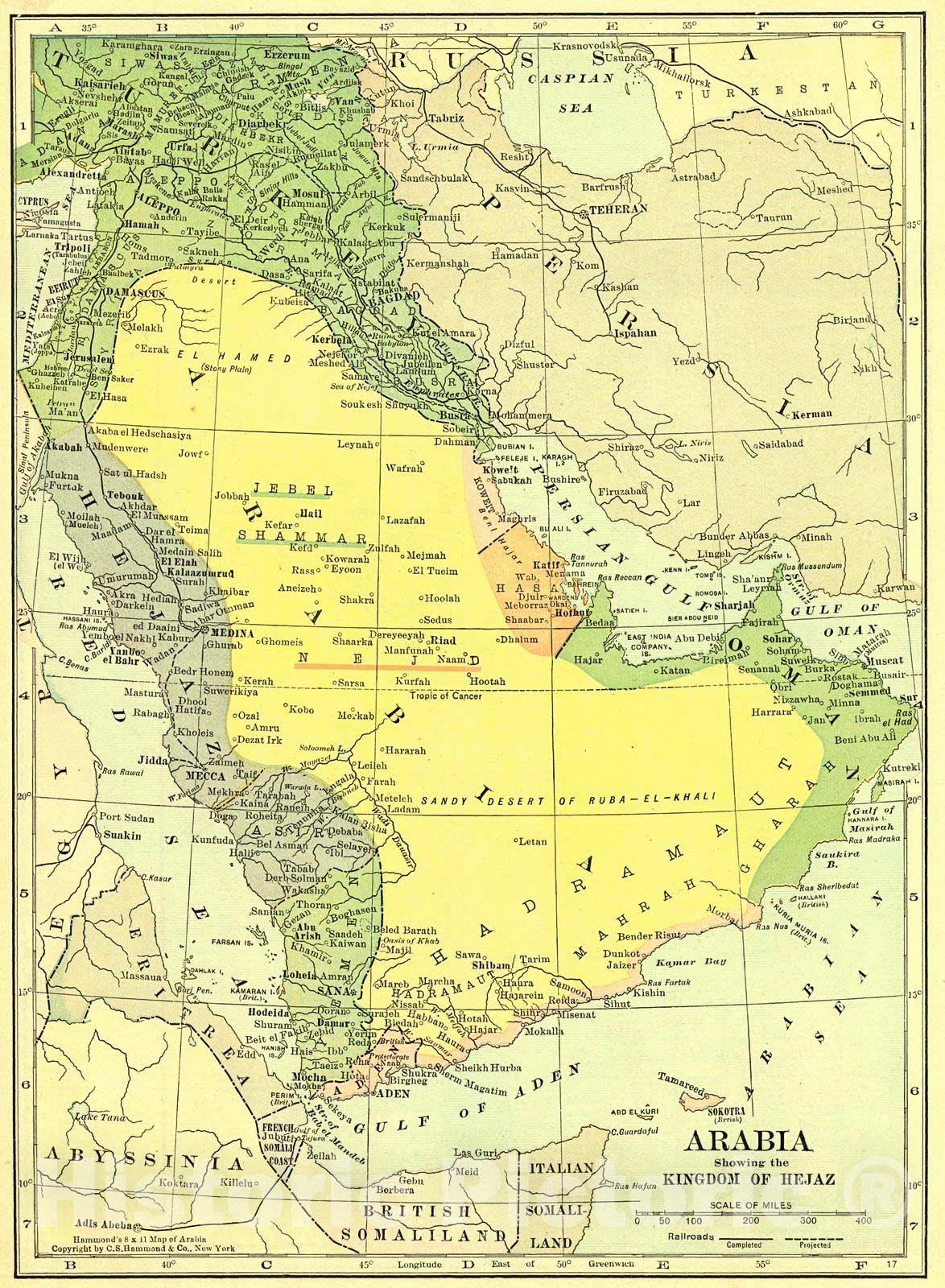 Hejaz Mountains Physical Map Acb55ae52f6281e1335a4bd13cf85f3f