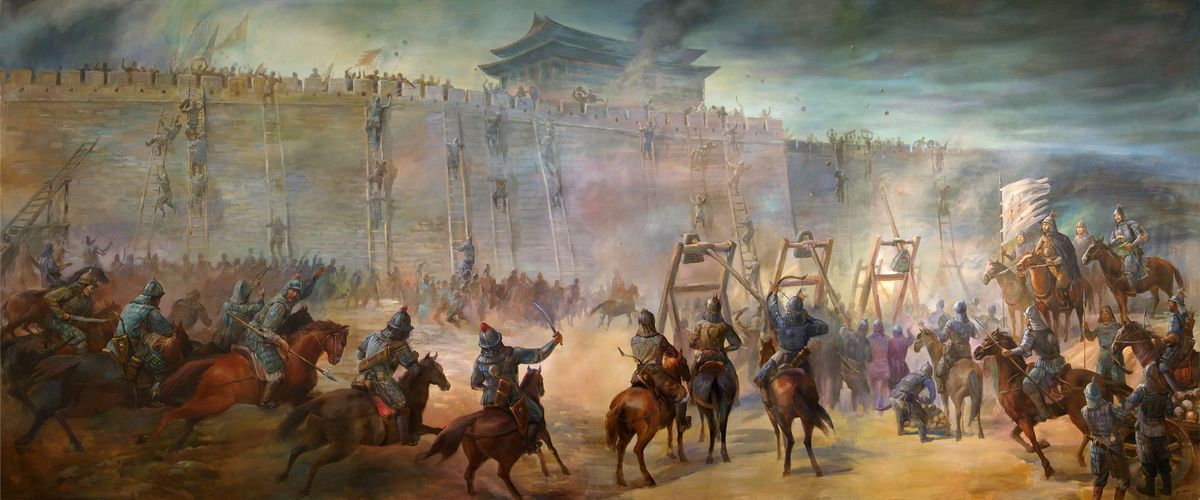 Western Xia submits to the Mongol Empire