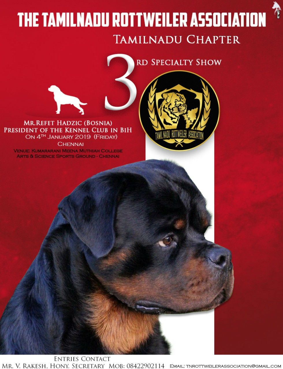Creativebycvc Tamil Nadu Rottweiler Association New Year Kick Off