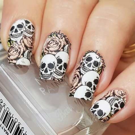 Beyond the grave skull nail art water decal wraps only 89p Worldwide shipping #nails #nailsart #naildesigns #nailart #nailswag #nailstagram #nails2inspire #skullnails #nailideas #nailsupplies #beauty #fashion #halloweenmakeup Beyond the grave skull nail art water decal wraps only 89p Worldwide shipping #nails #nailsart #naildesigns #nailart #nailswag #nailstagram #nails2inspire #skullnails #nailideas #nailsupplies #beauty #fashion #halloweenmakeup