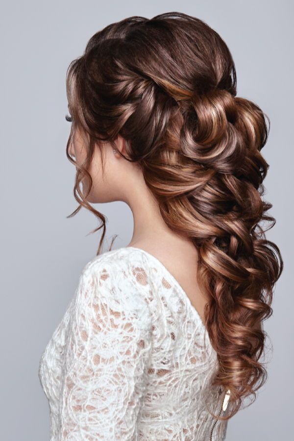 Bridal hair styles! Curls can be done with a 32mm Lange wand! Bridal hair styles! Curls can be done with a 32mm Lange wand!