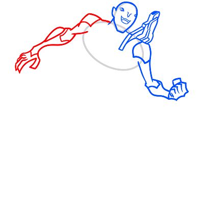 How To Draw Rook Blonko step 5 How To Draw Rook Blonko step 5 Draw, Ben 10