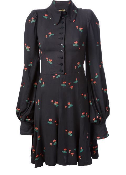 Cool black dress with a nice print