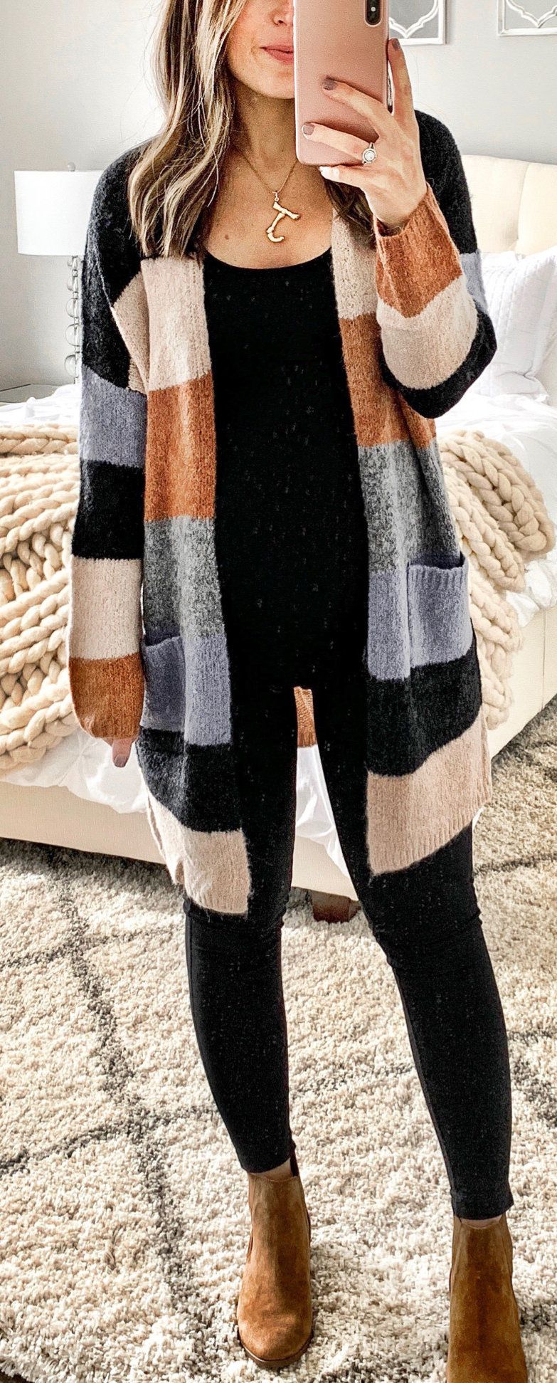 brown and black coat