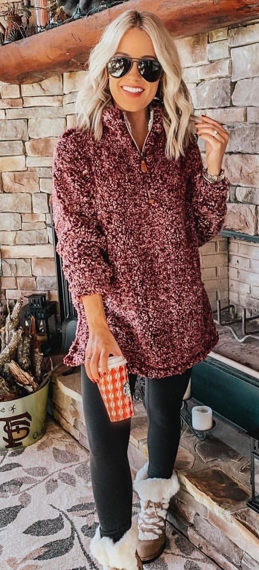 red and white long-sleeved shirt