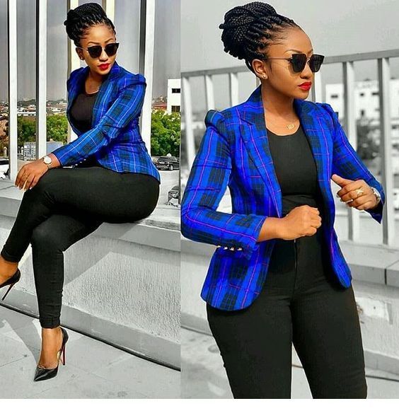 Nice blue plaid blazer Nice blue plaid blazer