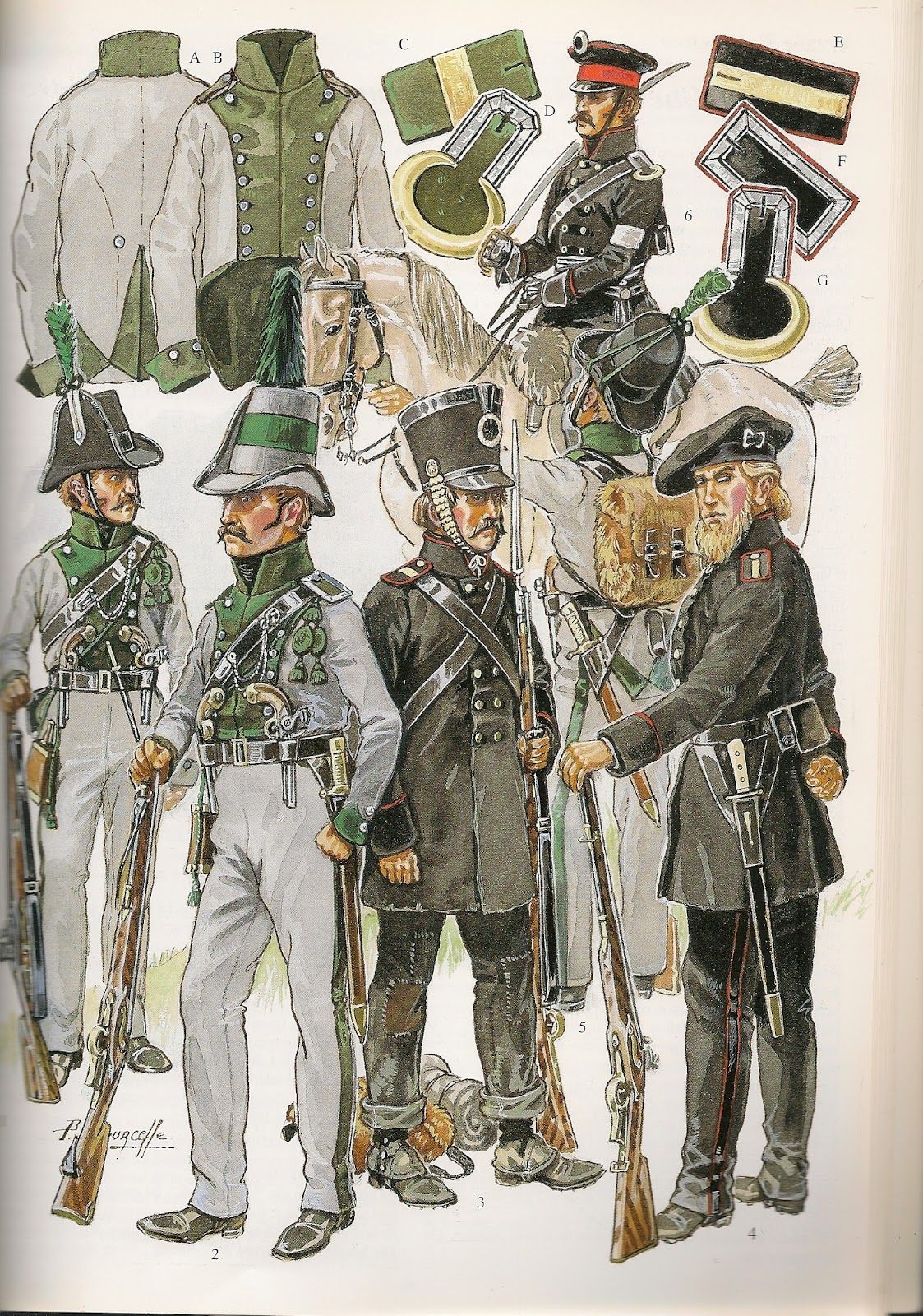 Napoleon spots the Prussians