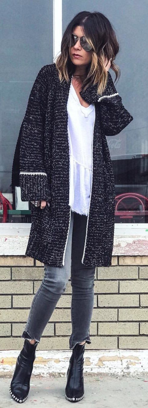 black cardigan black cardigan