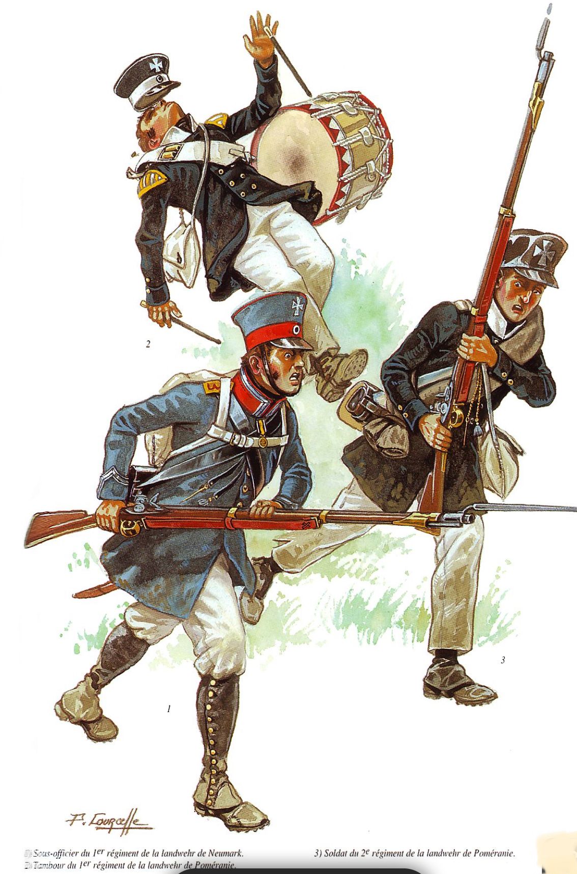 Napoleon spots the Prussians