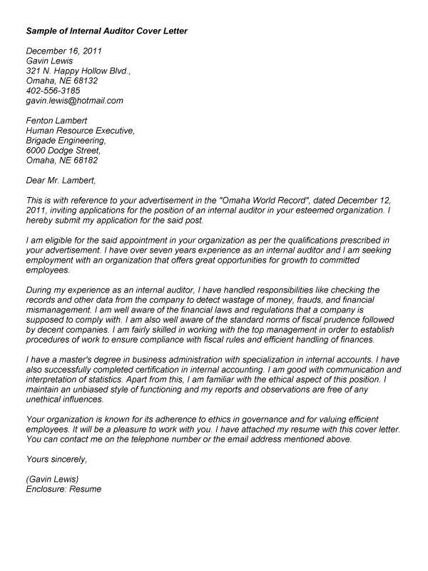 Cover Letter Internal Position Example Internal Cover Letter Examples Job Example
