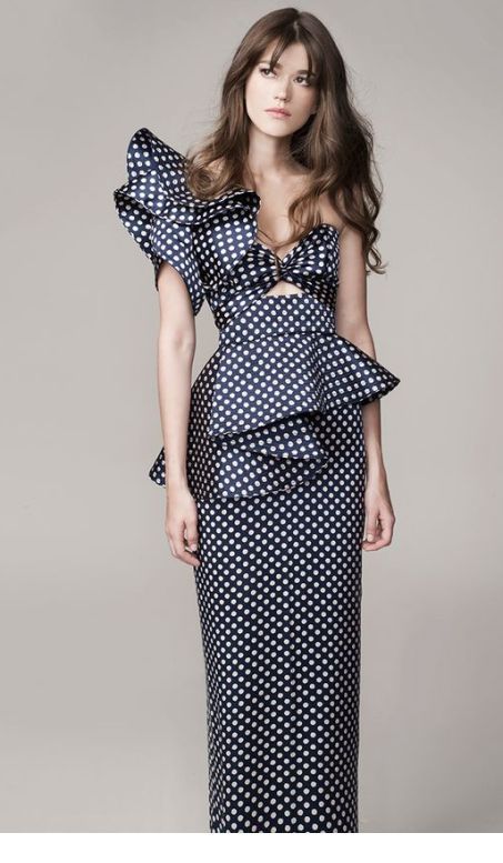 Cool polka dot dress with ruffles Cool polka dot dress with ruffles