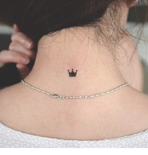 Sweet small back tattoo