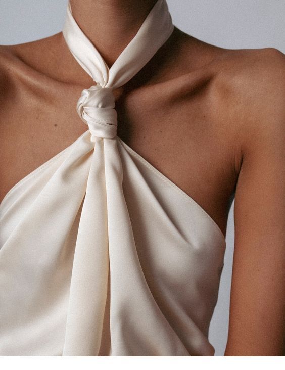 Nice tied dress on white