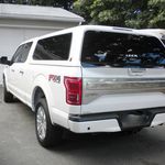 Fabfours Stealth Front Bumper With Rigid Led Light Bars Installed On A 2019 Ford F 250 Limited In Ruby Red Metallic With 40 Inch O 2019 Ford Ford Off Road F250