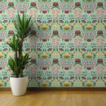 Puffer Fish Pufferfish Silver On Navy Spoonflower In 2020 Spoonflower Custom Wallpaper Boy Bath