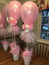 Baby Shower Ideas Decorations Tulle Balloons 38 Best Ideas - #balloons #decorati...