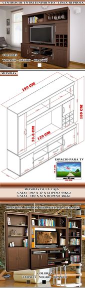 Modular Rack Mueble Mesa Tv Lcd Led Con Bodega Para 42 46 47 - $ 5.590,00
