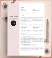 CV Design, CV Template, Resume Template, Curriculum Vitae, Creative Resume, Creative CV, Minimalist Resume, Ms Word Cv, Resume For Mac.
