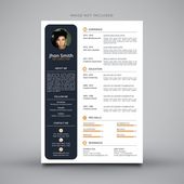 Modern simple template for curriculum Free Vector #freepik #resume #curriculum #...