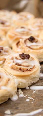 Zimtschnecken aus Blätterteig
