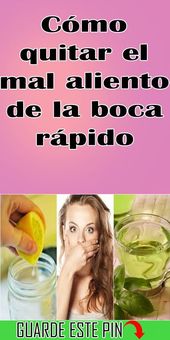 Cómo Quitar El Mal Aliento De La Boca Rápido Dental Salud