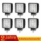6x 27W Arbeitsscheinwerfer 12V 24V Offroad Zusatzscheinwerfer SUV Traktor Bagger