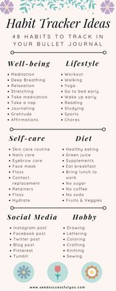 48 Habits You Can Track in Your Bullet Journal