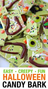 Easy Halloween Candy Bark
