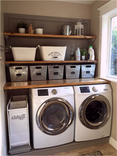 finished basement with laundry room, 8x10 laundry room ideas, small laundry room...