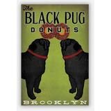 Native Vermont Two Black Pugs Print Choose Your Design The
